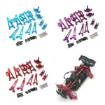 Upgrated Metal Spare Parts Front and Rear Awing Arm Steering Cup Rear Wheel Seat Set for 1/14 MJX 14209 14210 RC Car Vehicle Models