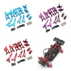 Upgrated Metal Spare Parts Front and Rear Awing Arm Steering Cup Rear Wheel Seat Set for 1/14 MJX 14209 14210 RC Car Vehicle Models