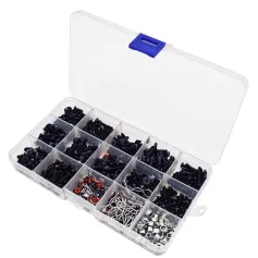 Set di viti per riparazione auto RC, 500 pezzi, M3 M4, per SCx10, TRX4, 1/10, HSP, ricambi per auto RC telecomandate
