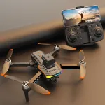 ZHENG FEI TOYS F168 Three Camera WiFi FPV with 3 HD Lens Dual Servo Gimbal 360° Obstacle Avoidance Optical Flow Positioning Brushless Foldable RC Drone Quadcopter RTF