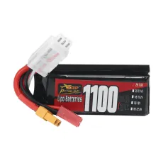 ZOP Power 2S 7.6V 1100mAh 60C 8.36Wh LiPo Pil XT30 Fiş RC Araba için