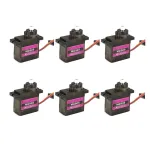 6PCS MG90S RC Micro Plastic Servo 13.4g for ZOHD Volantex Airplane RC Helicopter Car Boat Model