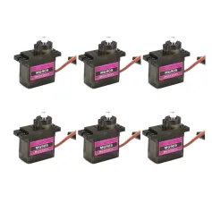 6PCS MG90S RC Micro Plastic Servo 13.4g for ZOHD Volantex Airplane RC Helicopter Car Boat Model