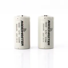 2Pcs RadioMaster 3.7V 900mah 18350 Rechargeable Lithium Battery Pack for Zorro Radio Transmitter