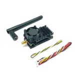 EWRF 2Km Distanță lungă 5.8Ghz 40CH 2W 2000mW Transmițător FPV peste gamă cu ventilator de radiator pentru dronă RC