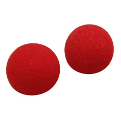 2PCS Close Up Magic Street Trick Soft Sponge Ball Đạo cụ Mũi hề