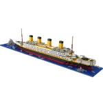 1860pcs Titanic Model Micro Blocks Building Set Puzzle DIY Educational Toy Gift for Adults Children