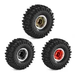 4PCS 1.0 Inch Aluminum Alloy Cyclone wheel JC Tire Spare Parts for SCX24 FMS24 TRX4M RC Climbing Car Vehicle Models Accessories
