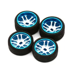Cubo de roda de metal 1/28, dois pneus estreitos e dois pneus largos, veículo RC para modelos Wltoys 284131, peças