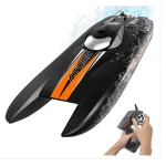 Volantexrc kefe nélküli atom RTR 2.4G 792-6 RC csónak 60km/h vízálló fordított vízhűtéses ABS egytestű járműmodellek Medence tavak játékok