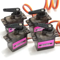 4PCS MG90S RC Micro Plastic Servo 13.4g for ZOHD Volantex Airplane RC Helicopter Car Boat Model