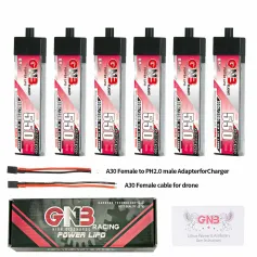 6Pcs Gaoneng 3.8V 550mAh 100C 1S LiHV Battery A30 Plug for HGLRC DraShark Emax Tinyhawk S BetaFPV Beta75X