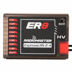 Radiomaster ER8 2.4GHz 8CH ExpressLRS ELRS RX 100mW PWM Receiver Support Voltage Telemetry for FPV RC Drone Airplane Glider