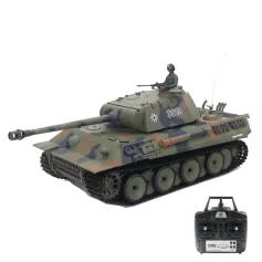 Heng Long 3819-1 7.0 1/16 2.4G Grande carro armato tedesco Panther RC Veicoli da combattimento a infrarossi Modelli Fumo Suono Giocattoli