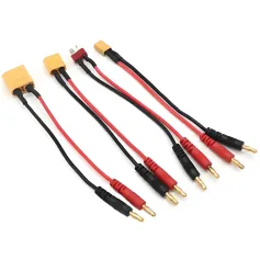 Cabo de carregamento banana de 4,0 mm T/XT30/XT60/XT90 com fio de silicone 14AWG para bateria de lipo