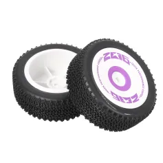 2 peças Wltoys 124019 1/12 RC Car Pneus dianteiros/traseiros sobressalentes Rodas 1826 1827 Peças de modelo de veículos