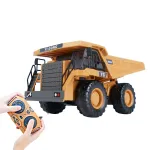 1048 RC Dump Truck 1/24 2.4GHz 9CH RC Car Construction Truck Engineering 40min Playing Time Vehicles with Light Music Gift Toys for Kids