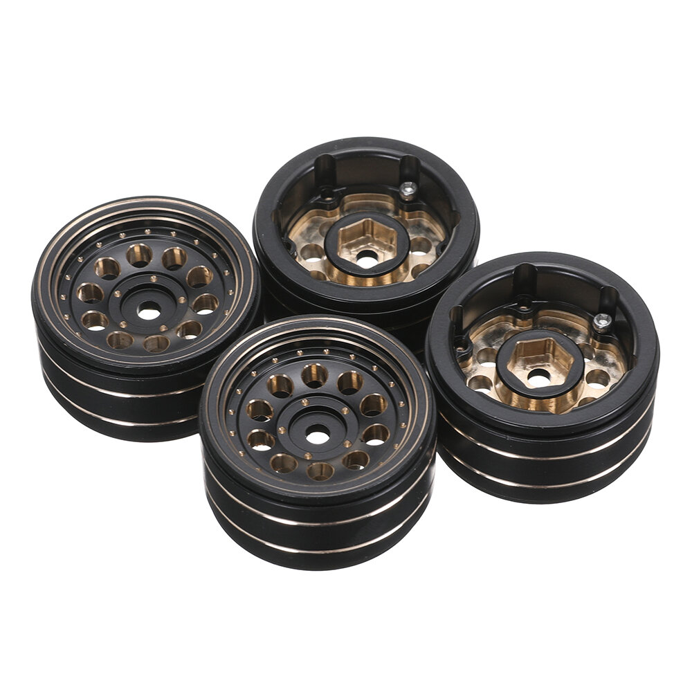 4PCS UDIRC UCX2405 UCX2405 PRO 1/24 RC Car Upgraded Parts Metal Wheel Rims UCX24-P088A/B Vehicles Models Spare Accessories