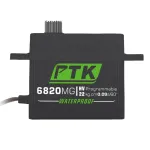 PTK 6820 MG 20kg High Torque 180° Stainless Steel Gear Metal Digital Waterproof RC Servo for Robot Fixed Wing Car and Aircraft Model
