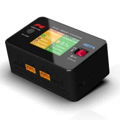 HOTA P6 DC 600W 15AX2 DC Dual Channel Smart Charger with Mobile Service Charging for Lipo LiIon NiMH Battery