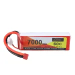 ZOP Power 7.4V 7000mAh 60C 2S LiPo Battery T Deans Plug for RC Drone