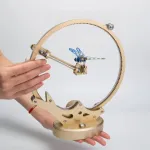 TECHING Flying Dragonfly Sculpture 3D Metal Model DIY Assembly Kit Excellent STEAM Educational Science Discovery Toys Kids Children Gift
