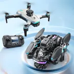 YLR / C S160 WiFi FPV cu controler de ecran LCD HD Dual Camera Servo Gimbal 360 ° Evitarea obstacolelor Lumini LED colorate Drone RC pliabil fără perii Quadcopter RTF