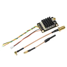 Eachine TX805S 5.8GHz 40CH 25-500-1000-1600mW AV FPV Transmissor VTX LED Display com microfone Dissipador de calor Suporte OSD/Pitmode/Áudio inteligente para avião RC Drone de longo alcance