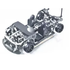 FIJON FJ9 1/10 Design de motor dianteiro RC Peças de carro Drift Frame