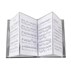 FB-04 Suporte para partituras musicais tamanho A4, organizador de folhas de papel, pasta de papel para música com 40 bolsos para guitarristas, violinistas e pianistas