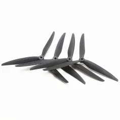 2 Pairs /4 Pairs 7040 8040 9045 3-Blade 5mm Shaft Black Fiberglass Nylon Propeller for 7 Inch 8 Inch 9 Inch FPV RC Racing Drone