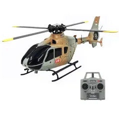 COOLBANK & RC ERA C123 2.4G 6CH 6 Eksenli Jiroskopik Akış Yerelleştirme Yükseklik Tutma 1:36 EC135 Ölçekli RC Helikopter RTF