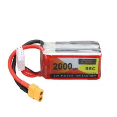 ZOP Power 14.8V 2000mAh 95C 4S LiPo Battery XT60 Plug for RC Drone