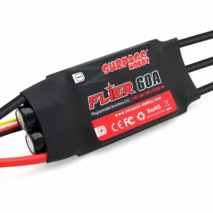 Seria SURPASS-HOBBY FLIER Nowy 32-bitowy 60A bezszczotkowy regulator z 5V/6V 8A SBEC 2-6S Wsparcie programowania dla samolotów RC