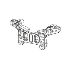 MJX Hyper Go 16207 16208 16209 16210 Front And Rear Shock Absorber Brackets 16170 16180 RC Car Parts