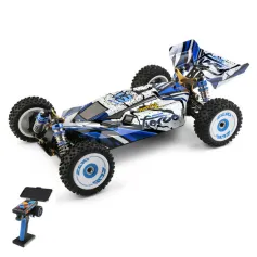 Wltoys 124017 V2 Fırçasız Yeni Yükseltilmiş 4300KV Motor 0.7M 19T RTR 1/12 2.4G 4WD 70km/h RC Araba Araçlar Metal Şasi Modelleri Oyuncaklar