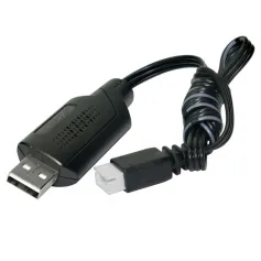 Cabo de carregamento USB sobressalente para carro HBX 2996A 901 901A 903 903A 905 905A 1/12 RC 18859E-E001 Peças de modelo de veículo