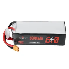 URUAV Power 22.2V 6000mAh 75C 6S LiPo Pil XT60 Fiş RC Drone için