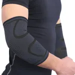 AOLIKES 1PCS Elbow Support Elastic Gym Sport Elbow Protective Pad Absorb Sweat Sports Basketball Arm Sleeve Elbow Brace