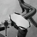 BENGGUO 1pcs Bike High Strength Straps Holder Elastic Bicycle Handlebar Silicone Strap Band for 4.7-7.0 inch Phone Cycling
