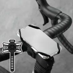 BENGGUO 1pcs Bike High Strength Straps Holder Elastic Bicycle Handlebar Silicone Strap Band for 4.7-7.0 inch Phone Cycling