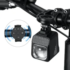 LAOTIE BU10 Wireless Remote Bike Headlight 1600Lm Super Bright Cut-off Line Design 4000mAh Battery Phone Emergency Power Bank IPX5 Waterproof Fast Charge Digital Display Smart Overhang Front Light for Universal Road Bikes MTB Bikes