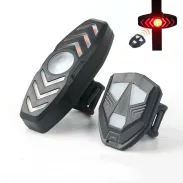 WEST BIKING Smart Bike Light Drahtlose Fernbedienung Wasserdichtes LED-Ladesignal Fahrradlicht USB wiederaufladbare Warnlampe