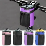 WEST BIKING 1L Insulated Bicycle Water Bottle Bag Waterproof Wear-resistant Large Capacity Outdoor Cycling Drawstring Kettle Carrier Bag