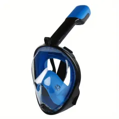 Gafas de snorkel completas con vista panorámica de 180°, sistema de respiración seguro, gafas de buceo con tiras ajustables de varios colores y soporte para cámara de acción, antivaho y antifugas.