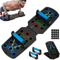 KALOAD 28 in 1 Folding Push Up Board 300kg Load-bearing Sport Plank Abdominal Chest Push-Ups Stands for Fitness Workout Home Gym Exercise