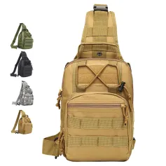 Riñonera táctica militar 600D Oxford, impermeable, EDC Molle, con múltiples bolsillos y cremallera, para acampar al aire libre y senderismo.