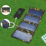 IPRee 20W Foldable Solar Panel Drop-resistant USB Solar Panel Cells for Outdoor Activities Emergency Mobile Phone Power Battery Cells for Car Boat Caravan Camp