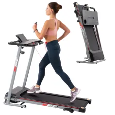 [USA Direct] FYC JK-1608-2 Folding Treadmill 2.5HP Motor 12km/h Max Speed 120kg Weight Capacity Remote Control LED Display Installation-free Running Fitness for Home Gym Workouts