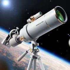 Telescopio astronómico profesional de alta definición de alto aumento, telescopio científico enlatado de doble uso para niños y estudiantes.